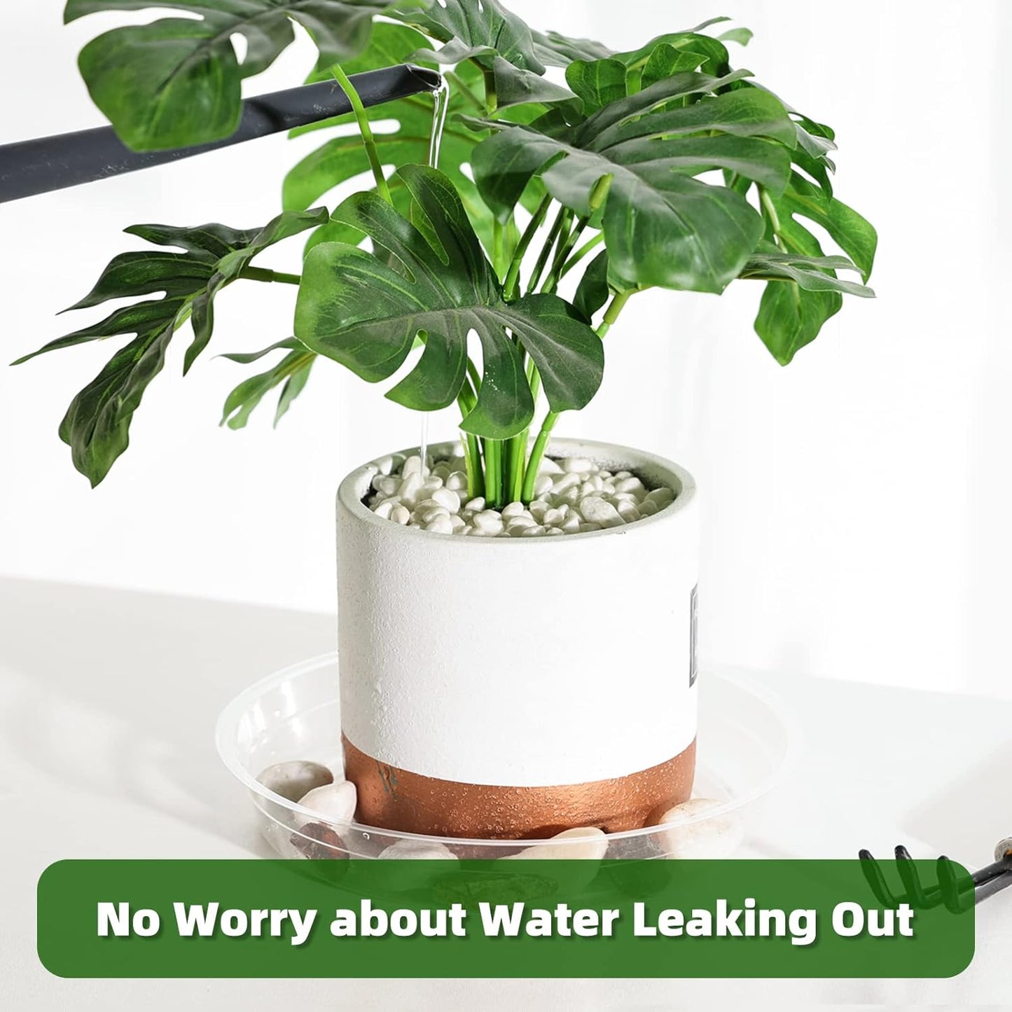 TRUEDAYS Plant Saucers - 20 Pack Clear Flower Pot Trays for Indoor & Outdoor Use | 6-12 Inch Sizes