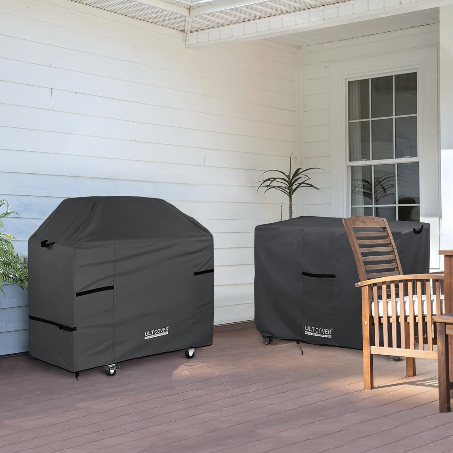 ULTCOVER Waterproof Grill Cover - Heavy Duty 48-Inch BBQ Cover for 2-3 Burner Gas Grills | Black
