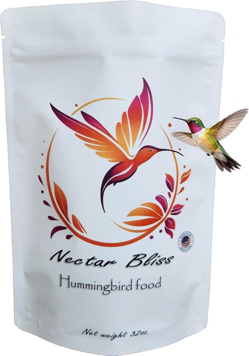 Hummingbird Nectar Powder - All-Natural, Dye-Free Instant Mix | Makes 1 Gallon | Pure Cane Sugar Feeder Refill | Made in USA