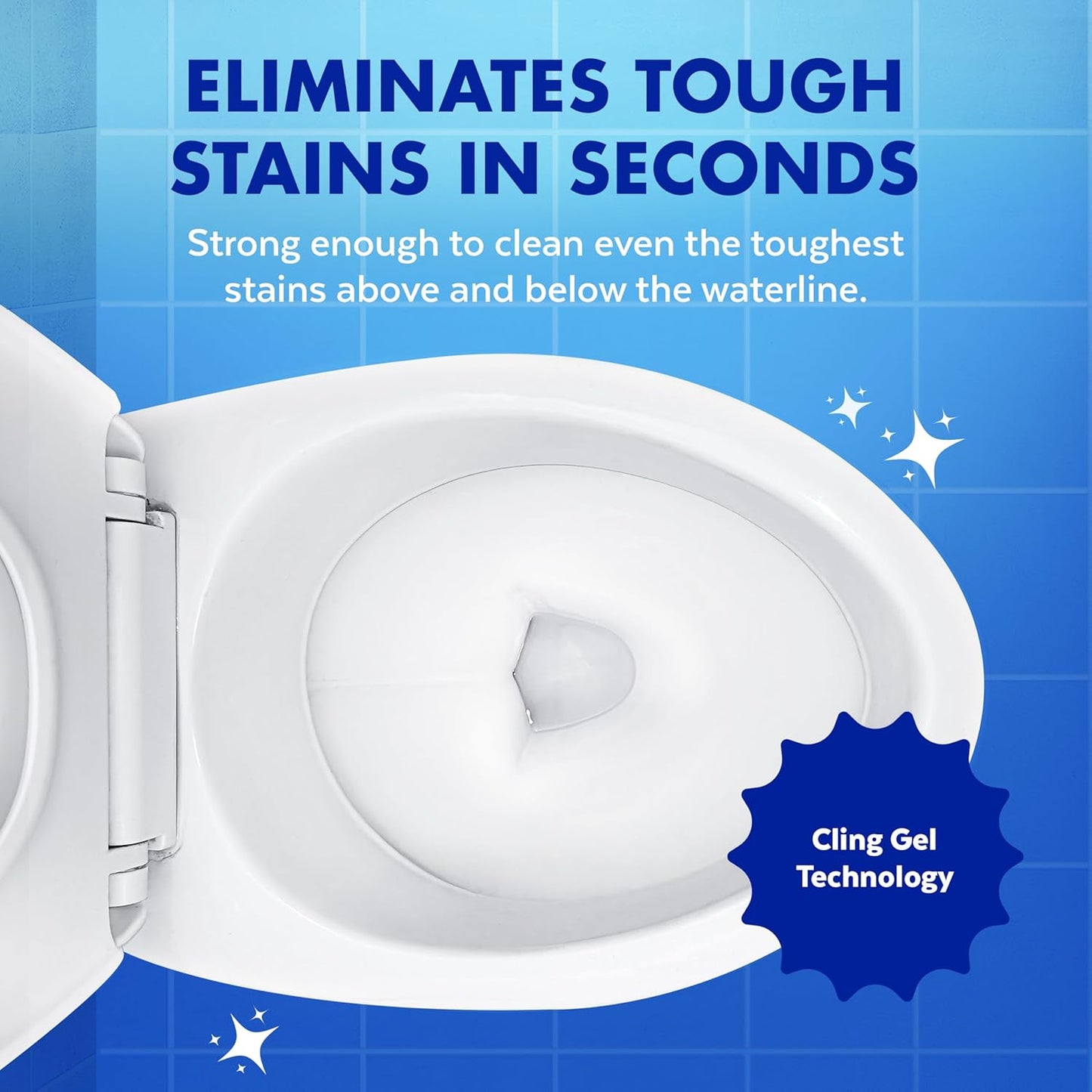 Lysol Toilet Bowl Cleaner - Max Strength Clinging Gel for Instant Stain Removal | 24 oz (2 ct)