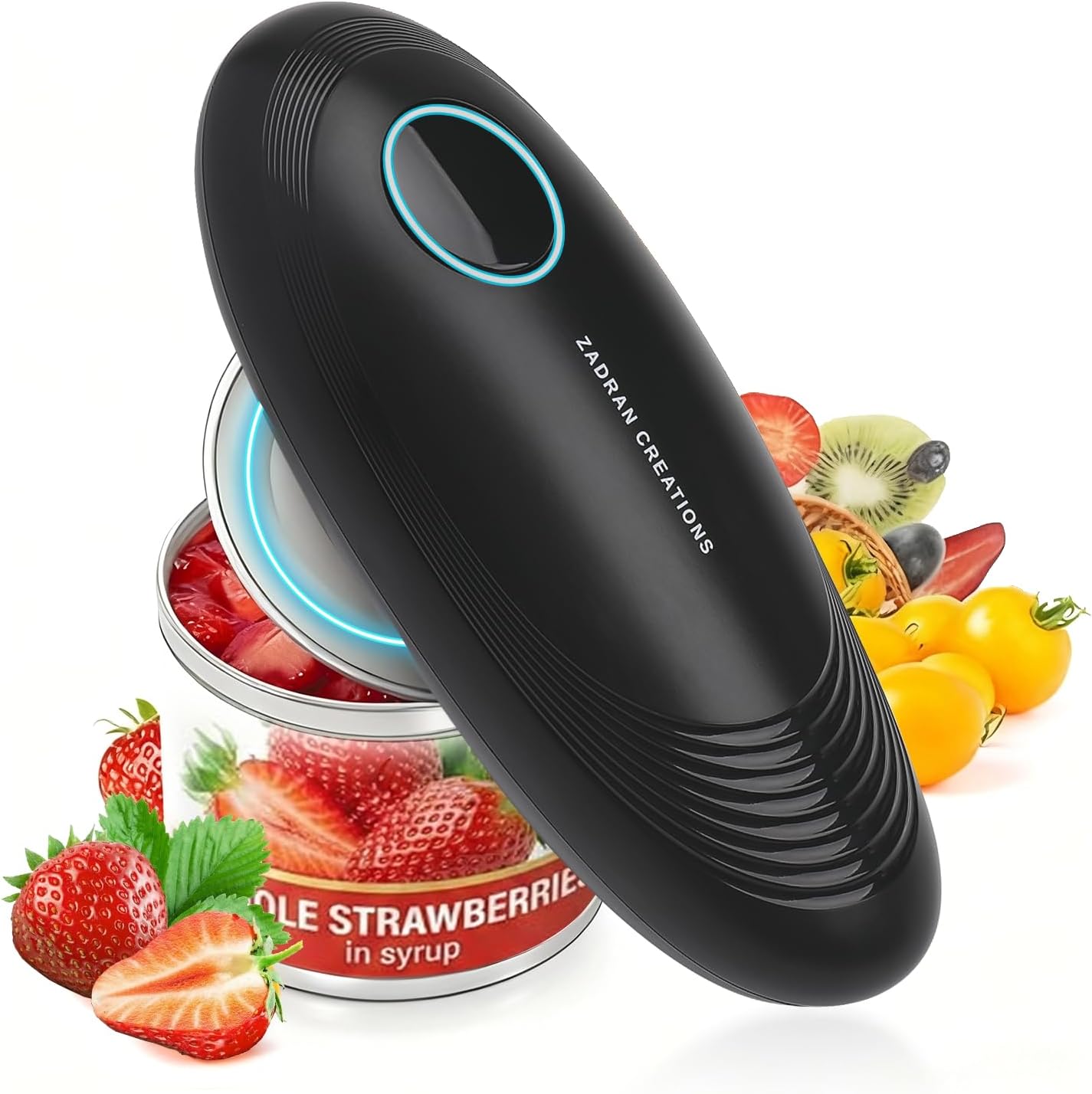 Skiennix Electric Can Opener - One Touch Automatic, Smooth Edge Design | Ideal for Seniors & Arthritis Relief