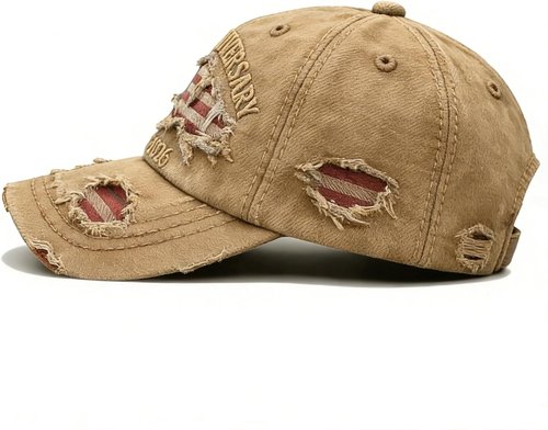 250th Anniversary USA Hat - Ripped Denim Baseball Cap for Men & Women | Celebrate in Style