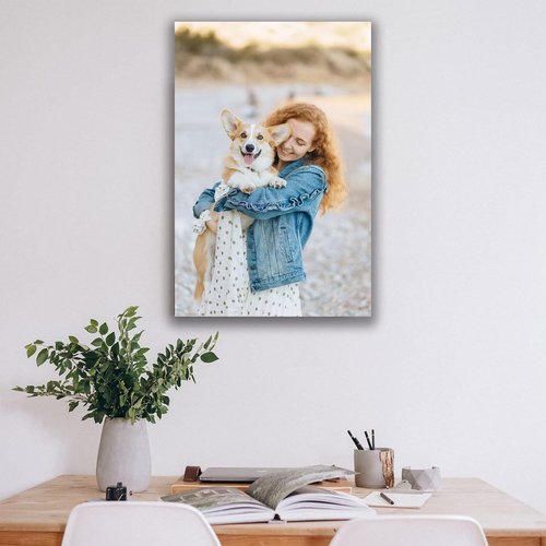 Custom Canvas Prints - Personalized Wall Art for Pet & Family Photos | Perfect Gifts for Mom, Men & Women (16''W x 16''H)