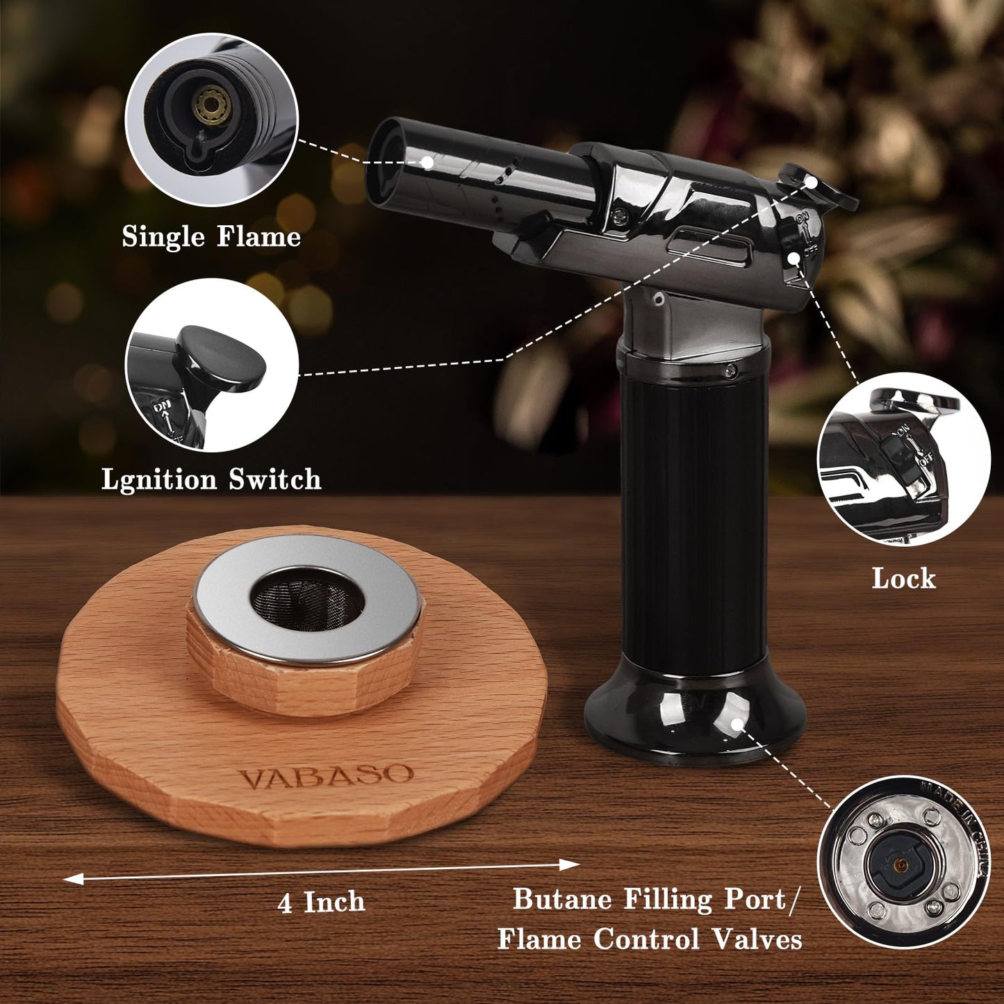 18PCS Whiskey Smoker Kit with Torch - 6 Flavors of Wood Chips, 2 Glasses, Ice Molds - Cocktail Smoker Kit, Old Fashioned Smoker Kit, Birthday Bourbon Whiskey Gifts for Men, Dad, Husband