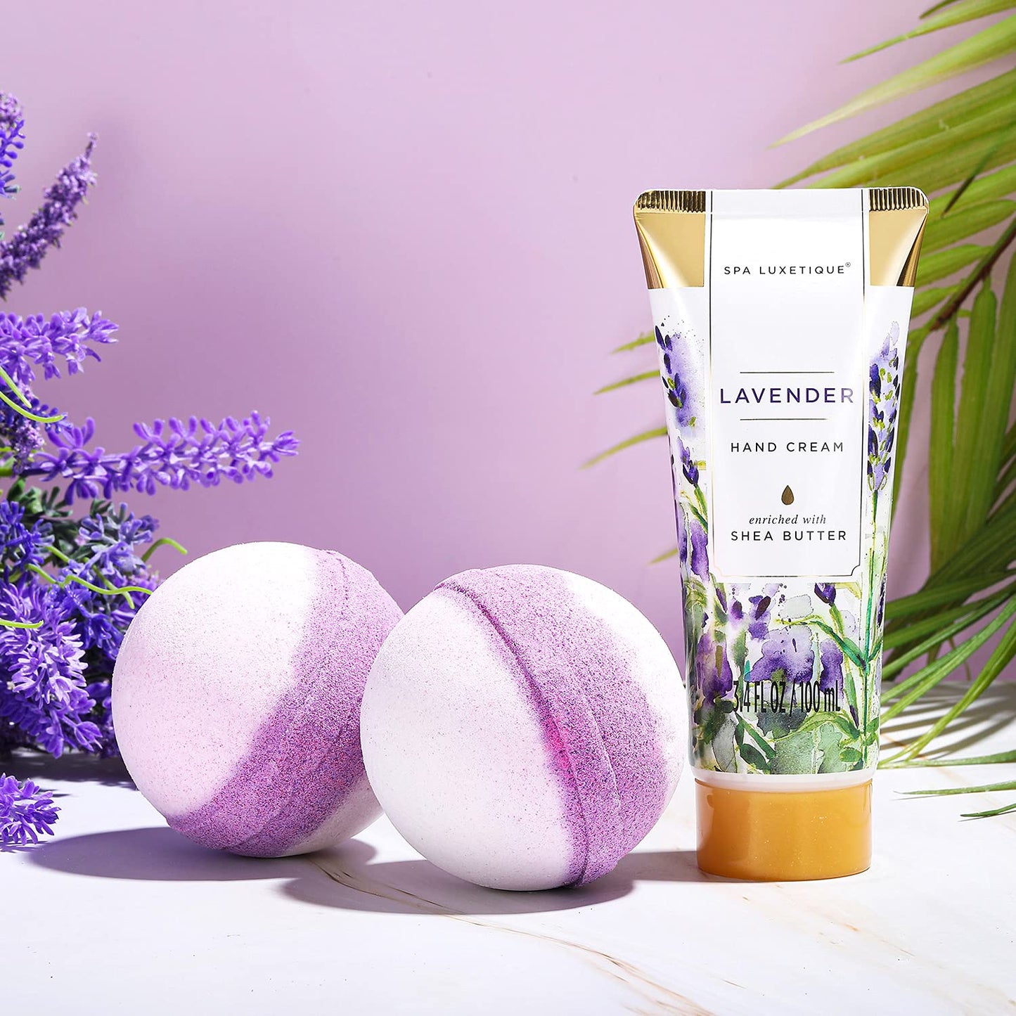 Spa Luxetique Gift Baskets for Women Lavender Spa Gifts for Women 12 Pcs Birthday Gifts for Women Gift Set for Her Mothers Day Gift for Mom