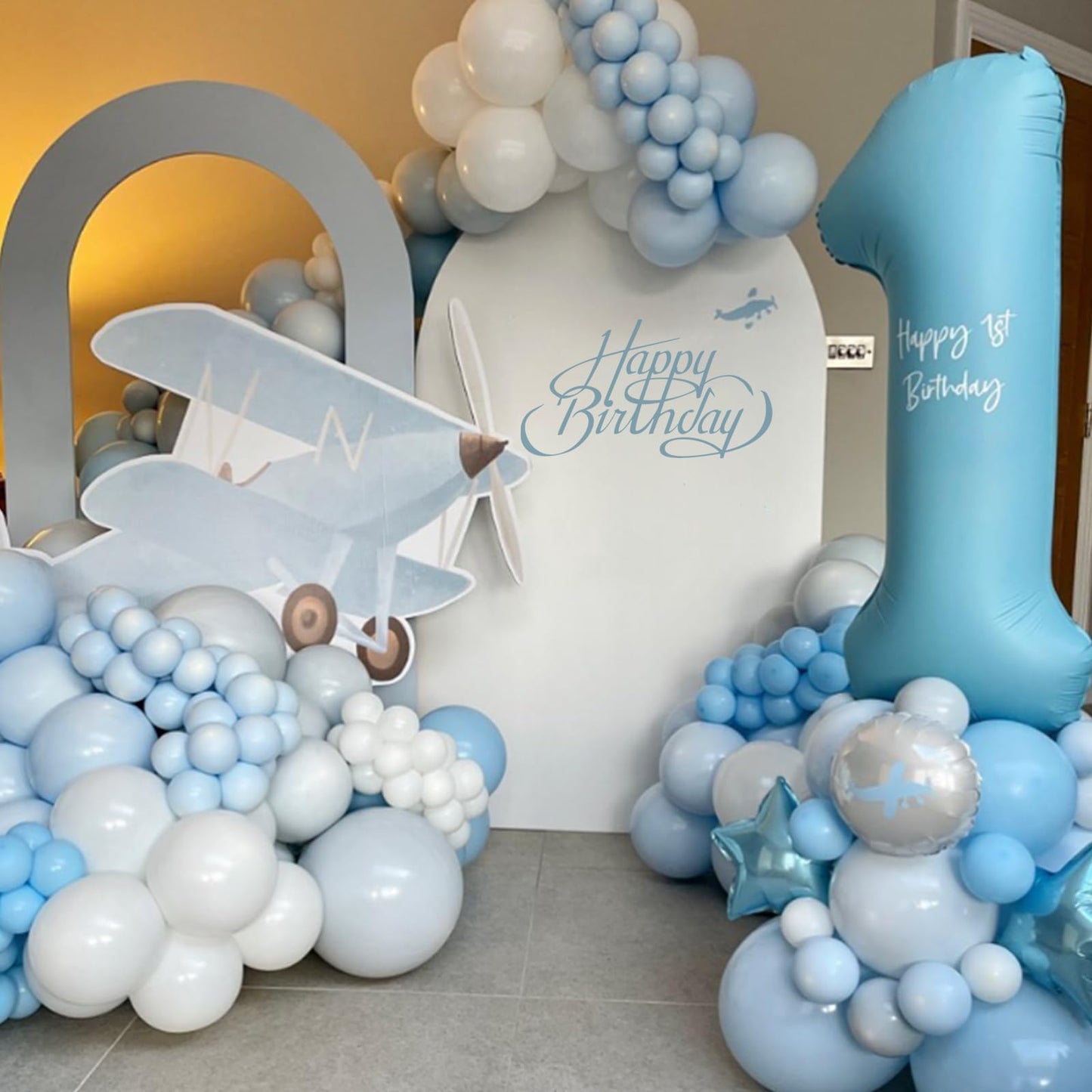 Awenztech Light Blue Balloons 12 inch, Pastel Blue Latex Balloon 50pcs Party Balloons for Graduation Baby Shower Gender Reveal Wedding Birthday Party Decorations