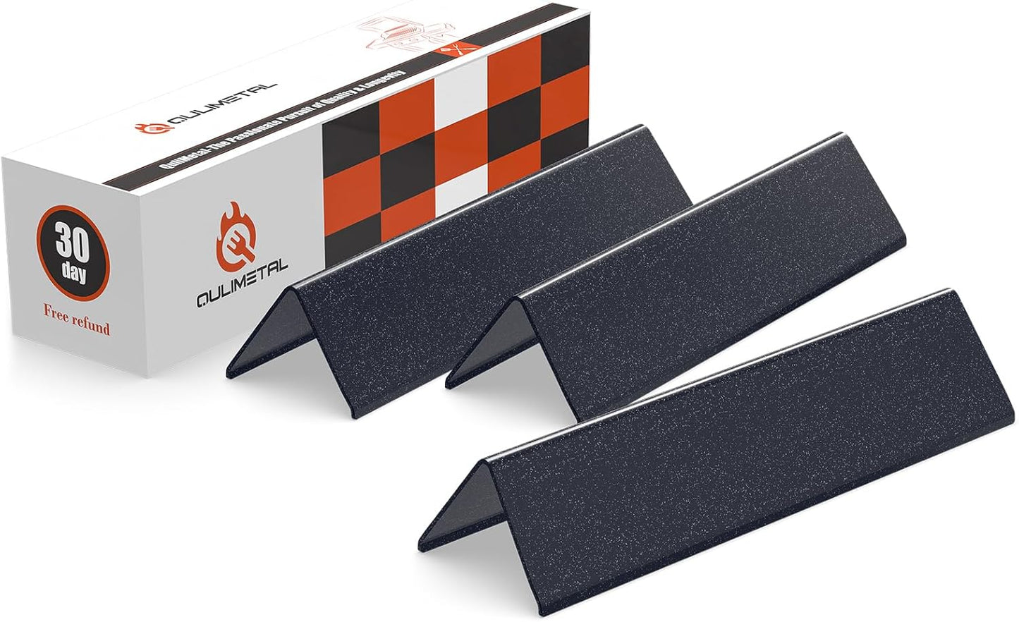 QuliMetal 7635 Flavorizer Bars - Durable 16GA Porcelain Steel for Weber Spirit E210, E220, S210, S215