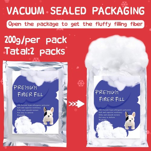BUTUZE Polyester Fiber Clouds - Soft Artificial Snow Decoration for Room Ceiling | 400g/14oz Polyfill Stuffing