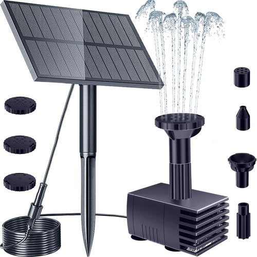 Biling Solar Water Pump - Upgraded Solar Fountain Kit for Bird Baths & Gardens | Outdoor Use