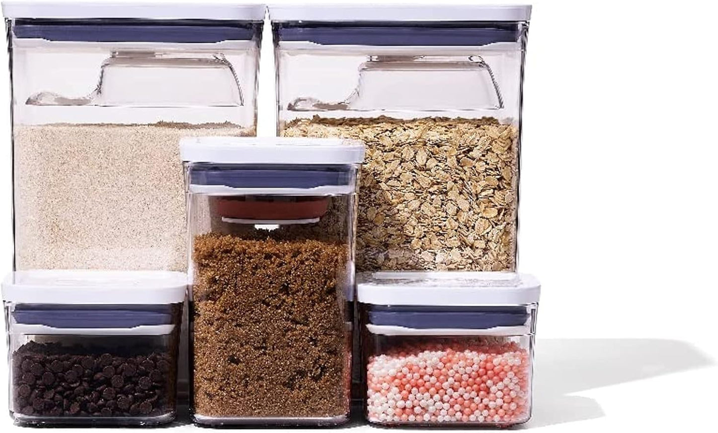 OXO Good Grips Storage Container Set - 8-Piece Baking Essentials for Freshness & Organization