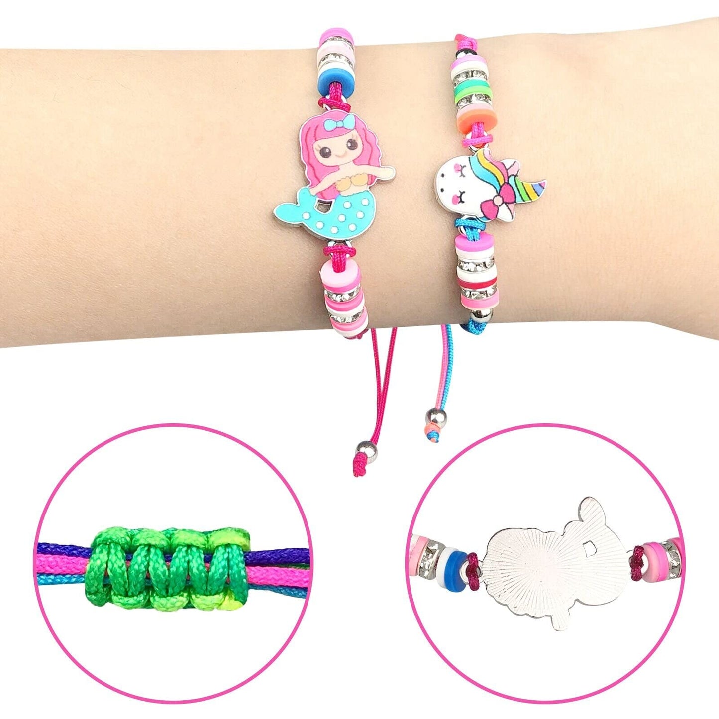 Easter Basket Stuffers for Girls Kids Prefilled Girls Easter Eggs Filled 6 Pack Eggs with Colorful Bracelet and Ring Inside Plastic Easter Eggs Stuffers Easter Toys for Kids Toddler Easter Gifts