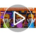 5FT Halloween Inflatable Pumpkin Ghost with Colorful Flashing Lights Yard Decor