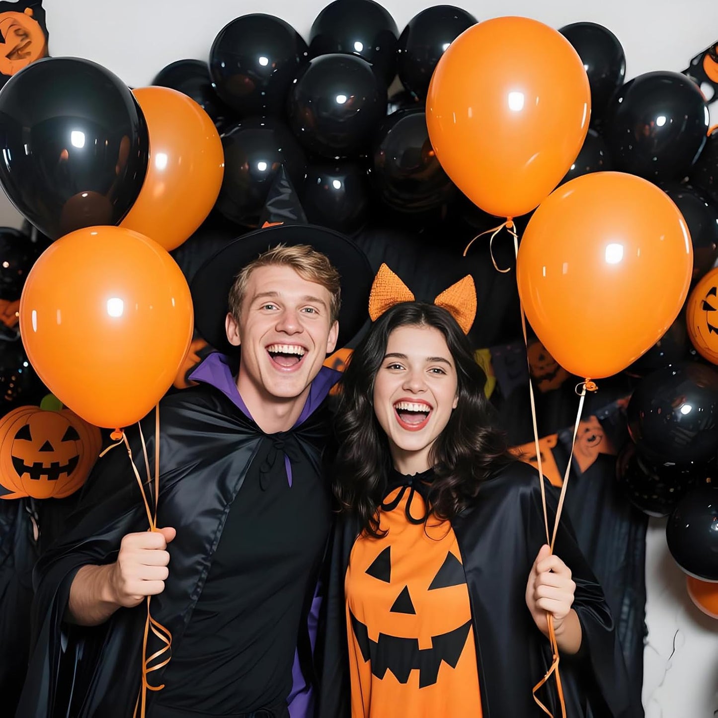 KAWKALSH Black Balloon | 12-Inch Thickened Latex Party Balloons - 110pcs for Birthdays & Weddings