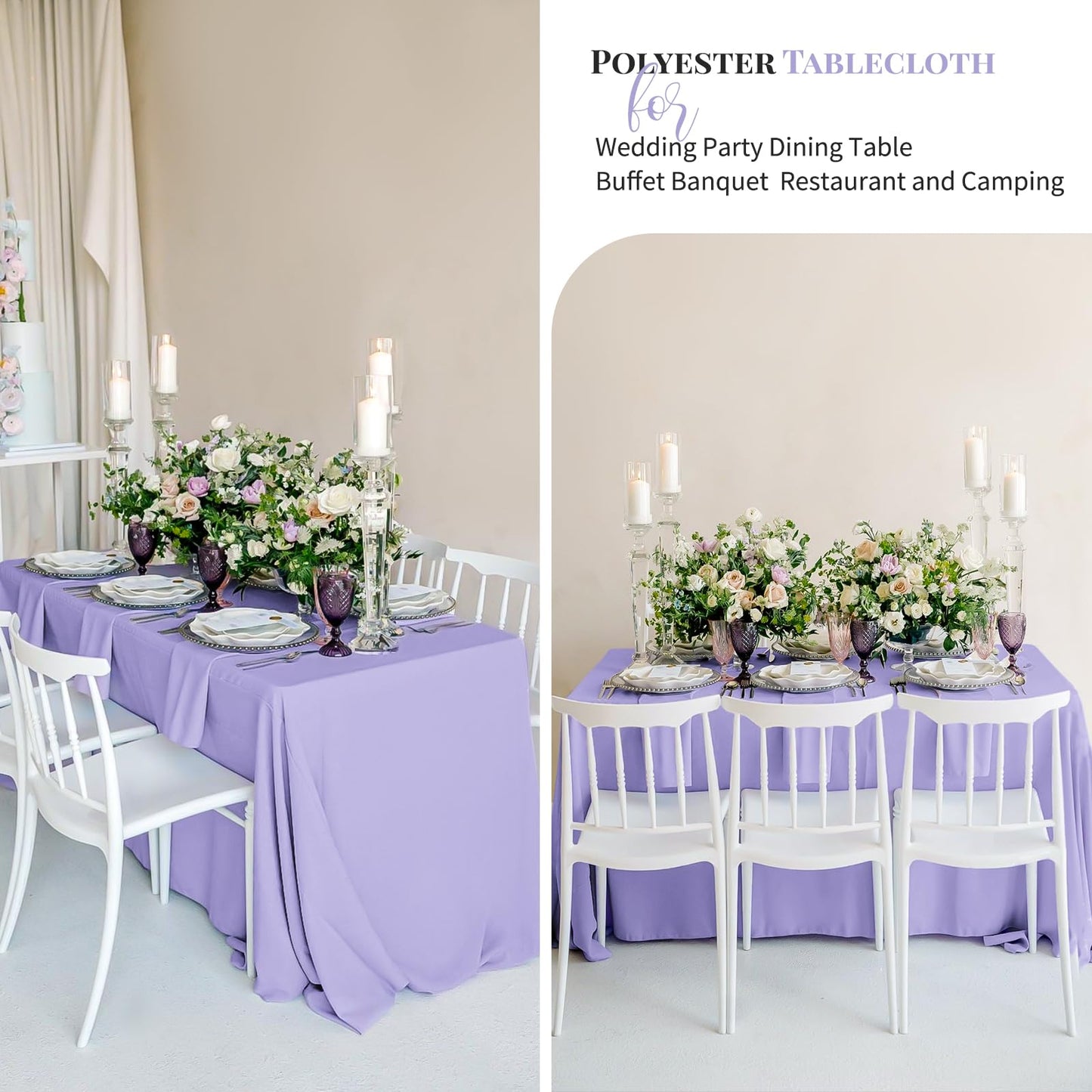 12 Pack Polyester Tablecloth 60 x 126 Inch Royal Blue Tablecloth for 8 Ft Rectangle Tables,Washable Fabric Table Covers Polyester Table Clothes for Wedding Parties Banque