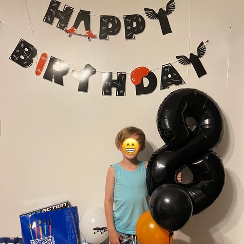 Black Balloon Number 6, 40 Inch Large Self Inflating Foil Number Balloons 0-9, Giant 6 Digital Helium Balloon for 6th 16th Kids Boys 60th Men Birthday Party Anniversary Celebration Decorations