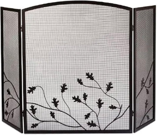 Panacea Products 15914 3-Panel Oak Leaf Fireplac