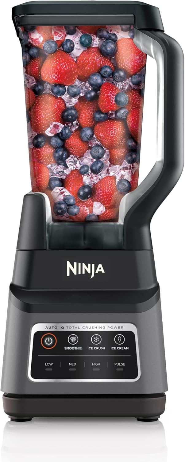Ninja Professional Plus Blender - Powerful Smoothie & Frozen Drink Maker | 1400W, 72oz Pitcher | Dark Grey, 3 Auto IQ™ Presets
