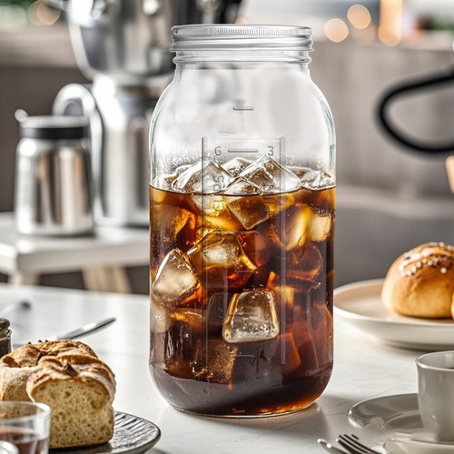 eleganttime 64 oz Mason Jar Wide Mouth 3 Pack,Large Half Gallon Mason Jar with Airtight Lid,Big 1/2 Gallon Big Mason Jars for Canning,Pickling, Fermentation and Preservation
