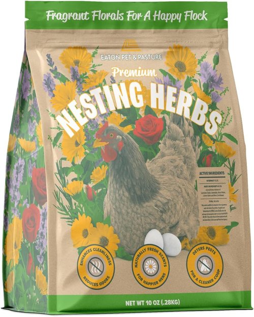 Eaton Premium Nesting Herbs - Aromatic Blend for Chicken Coop & Nesting Boxes, Natural Pest Deterrent