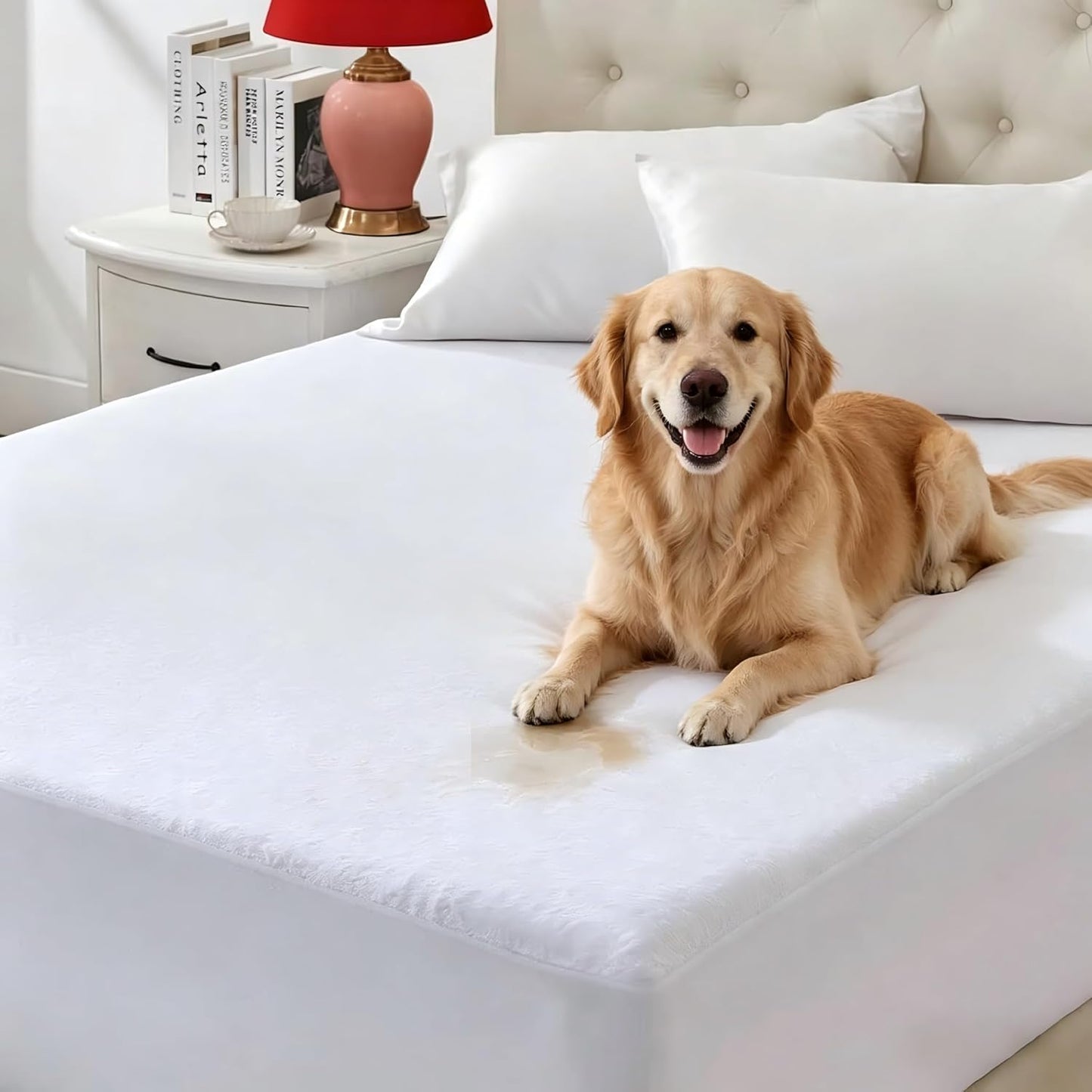 Skiennix Waterproof Mattress Protector - Twin XL, 6-9 Inch, Soft Terry, Hypoallergenic Cover for Dorms