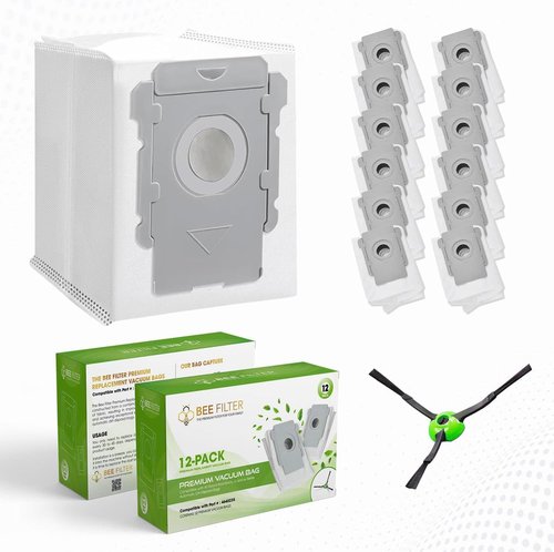 iRobot Premium Vacuum Bags - Compatible with i7+, i3+, j7+, s9+ | 12 Dirt Disposal Bags