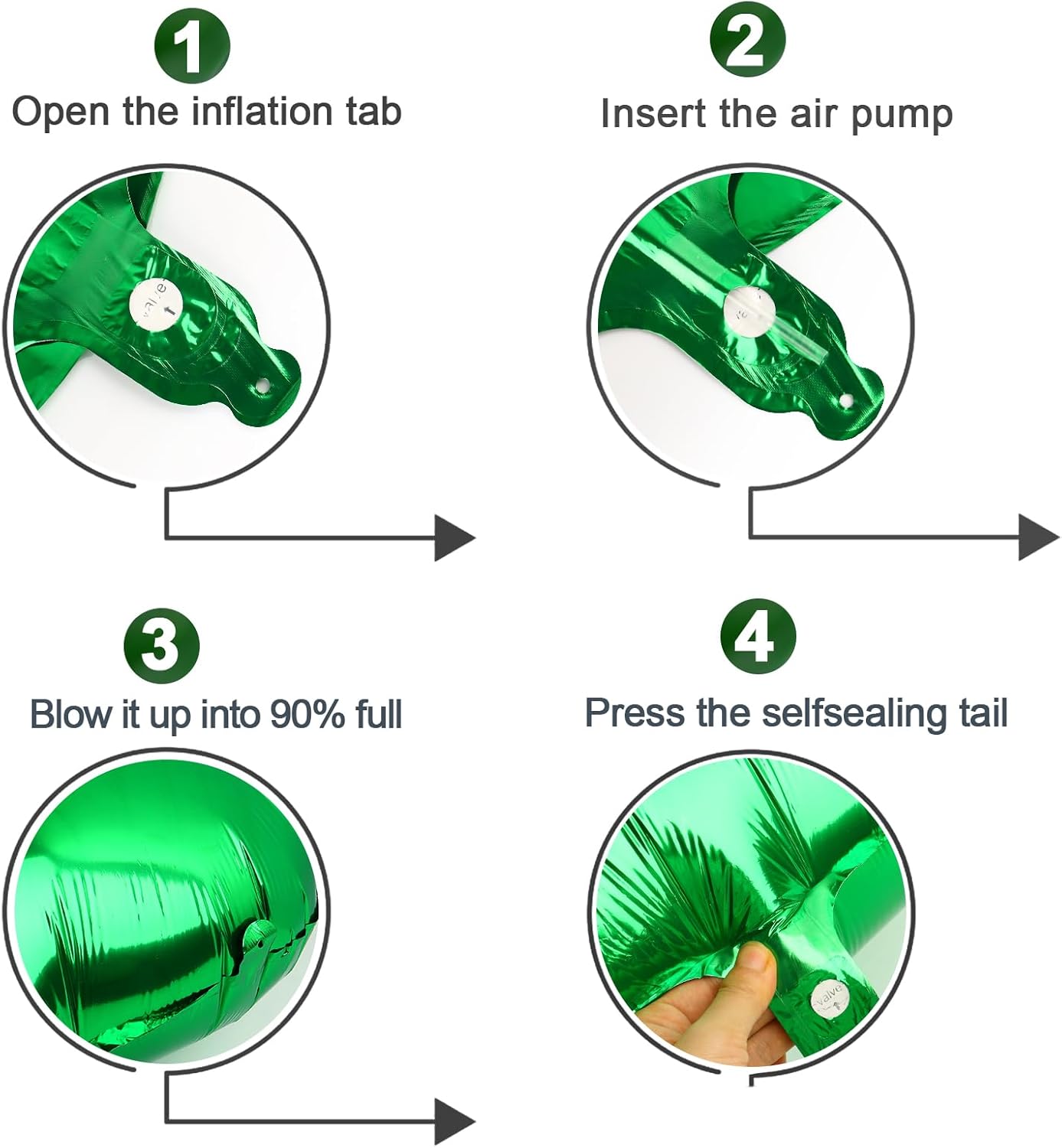 Number 3 Balloon - 40 Inch Green Birthday Decoration for Kids & Adults | St. Patrick's Day Party Supplies