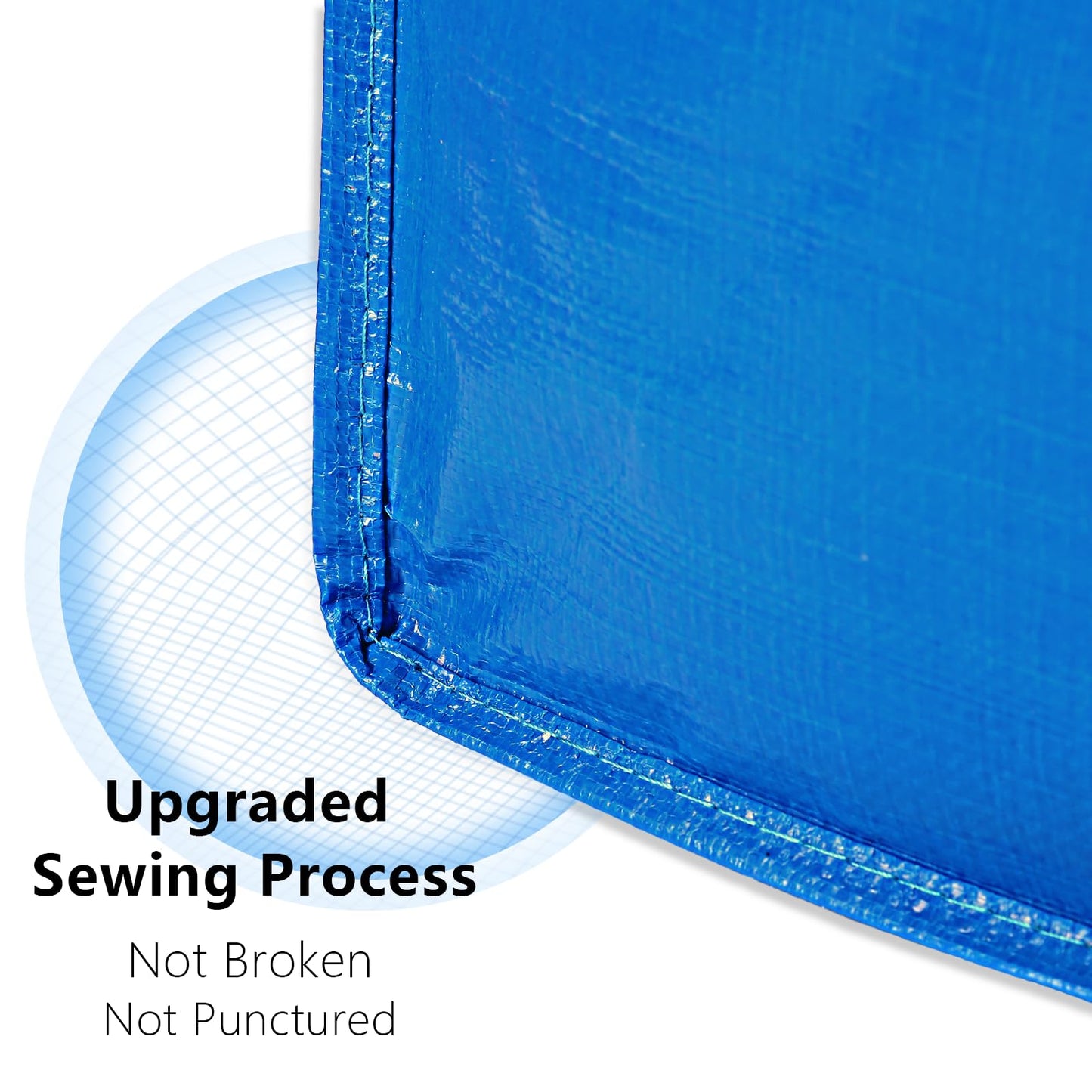 4 Pack Heavy Duty Extra Large Moving Bags - Strong Handles& Backpack Straps - Blue Storage Bags Alternative to Moving Boxes Bins, Packing bag Compatible with Ikea Frakta Cart