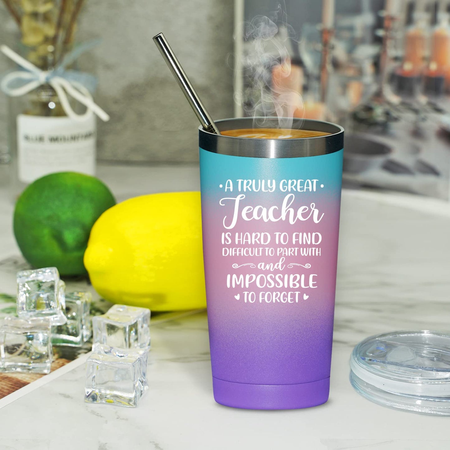 Grifarny Teacher Gifts for Women - Teacher Appreciation Gifts - Teacher Christmas Gifts - Birthday Teachers Day Gifts for Teachers - A Truly Great Teacher Is Hard To Find Tumbler 20oz