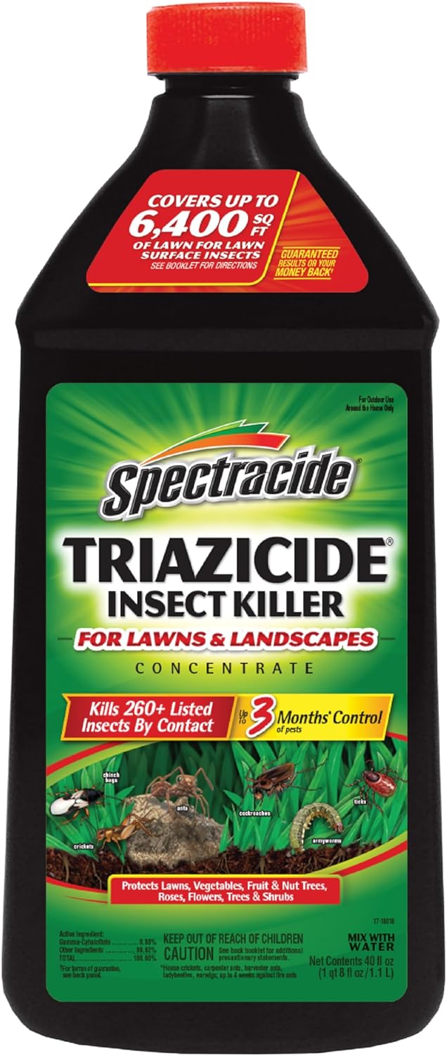 Spectracide Triazicide Insect Killer - Effective Lawn & Landscape Treatment | 40 Ounces