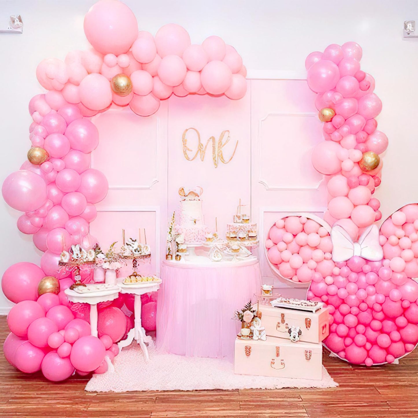 PartyWoo Pearl Pink Balloons 50 pcs 12 Inch Light Pastel Baby Pink Latex Helium Balloons for Wedding Baby Shower Gender Reveal Bachelorette Bridal Shower Princess Birthday Party Decorations Pink-Z58