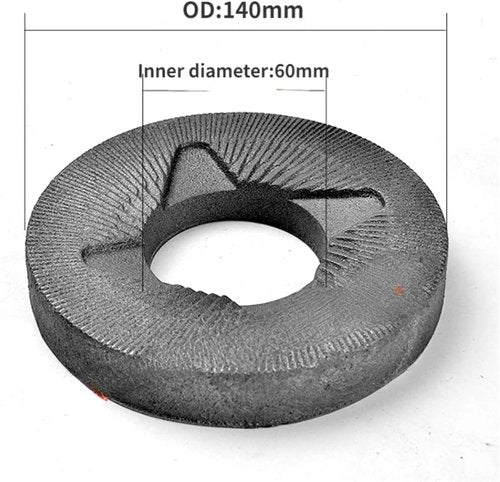 2pcs #140 Grain Mill Disc,Grain Grinder Mill Sheet (#140 Steel Disc),Dry Feed Flour Milling (#140 Steel Disc)