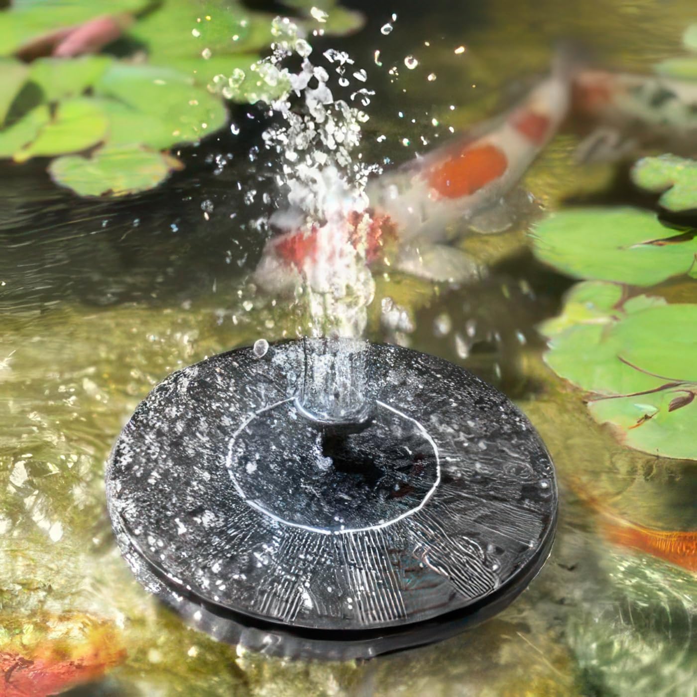 Solatec Solar Powered Fountain Pump - 1.3W Solar Panel Kit for Bird Bath, Pond & Garden