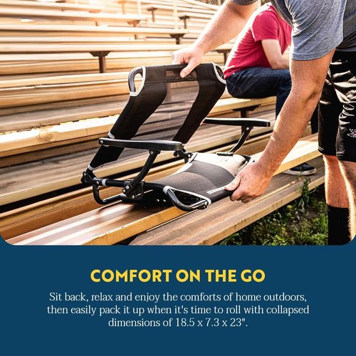 GCI Outdoor Comfort Chair - Portable Stadium Seat with Back Support | Lightweight & Durable