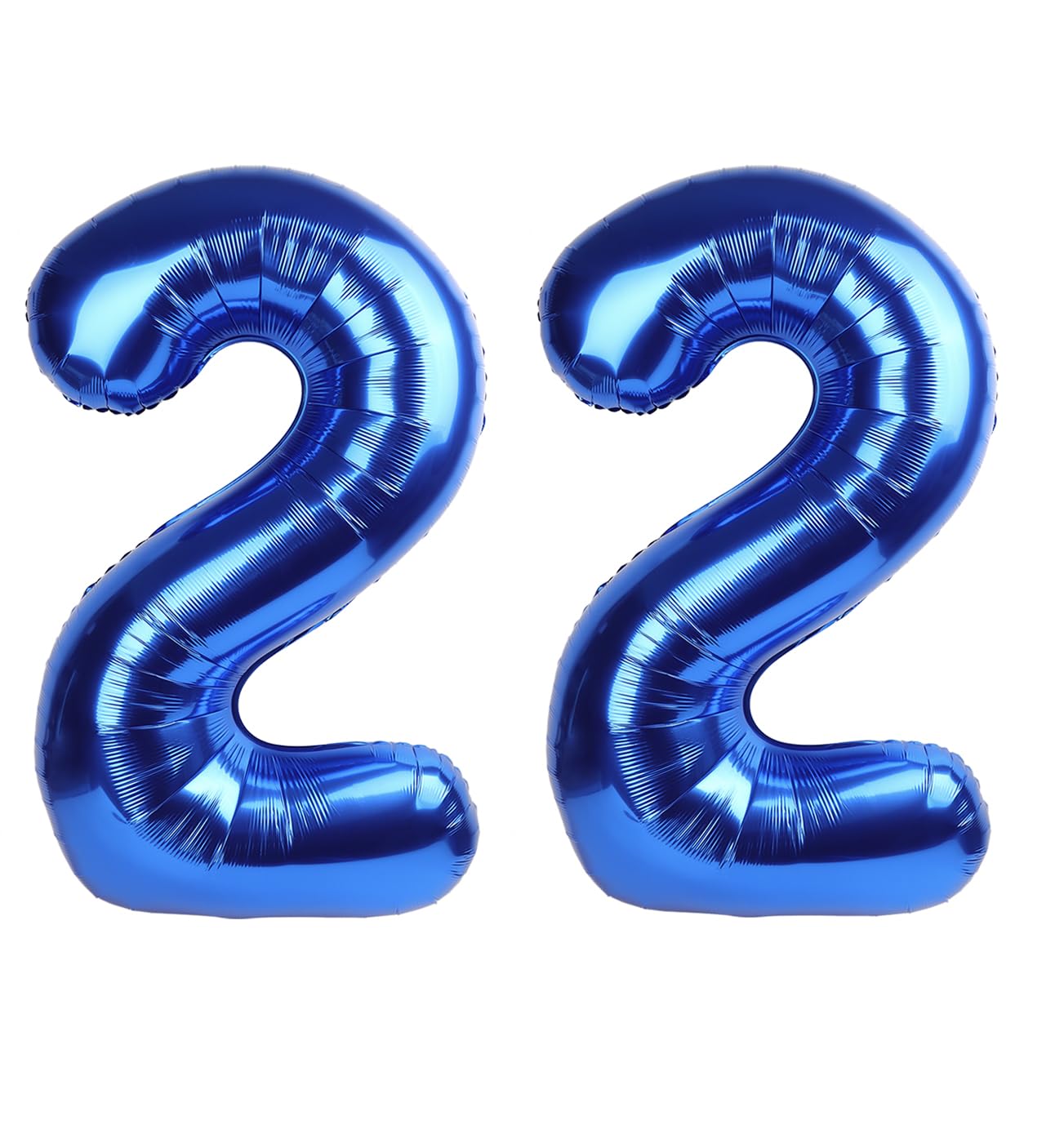Navy Blue Number 22 Balloon 40 inch, 22 Number Balloons, 22nd Navy Blue Birthday Decorations, 22 Year Old Women Men Blue Party Supplies