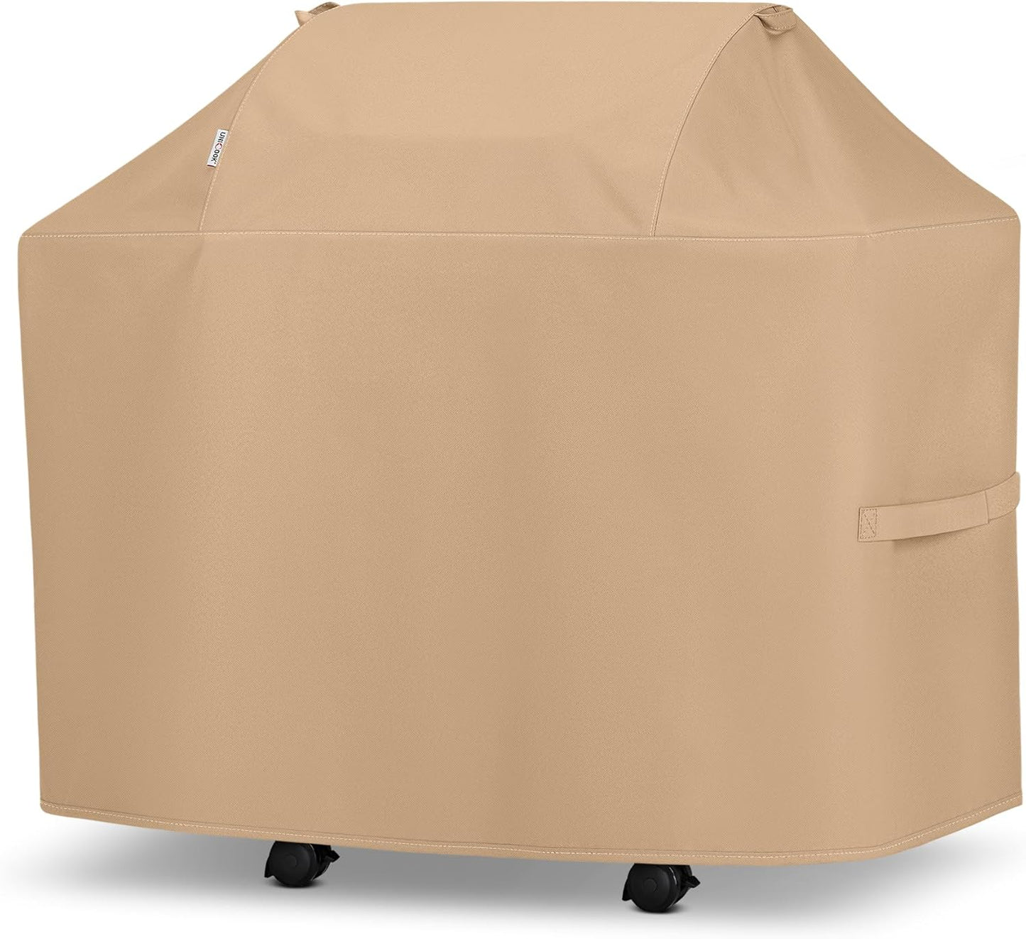 Unicook BBQ Grill Cover - Heavy Duty Waterproof 48 Inch for Weber, Char-Broil & Nexgrill | All Weather Protection, Light Brown