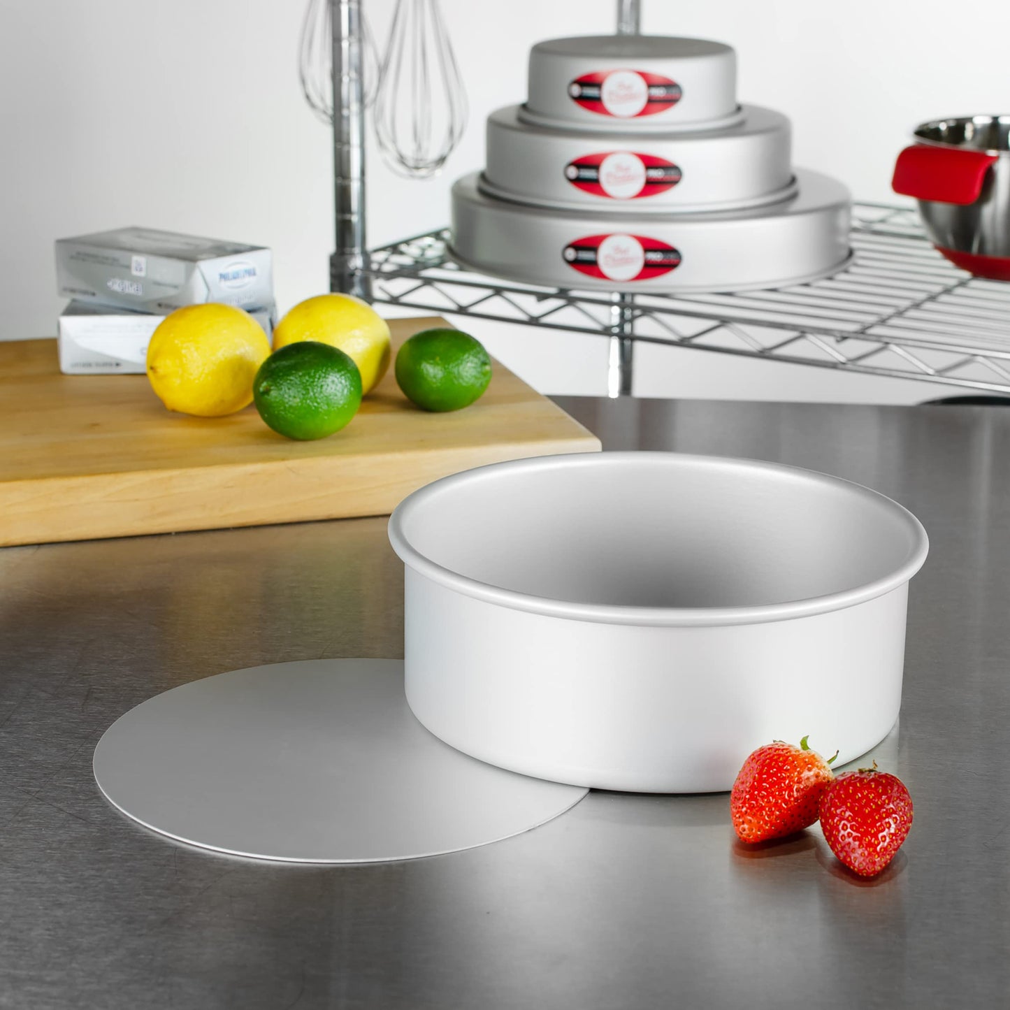 Fat Daddio's PCC-83 Anodized Aluminum Round Cheesecake Pan, 8 x 3 Inch