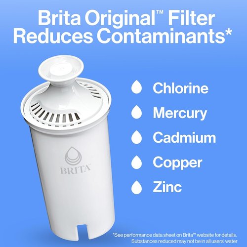 Brita Large Water Filter Pitcher - BPA-Free 10-Cup Capacity with SmartLight Indicator | Includes 1 Filter