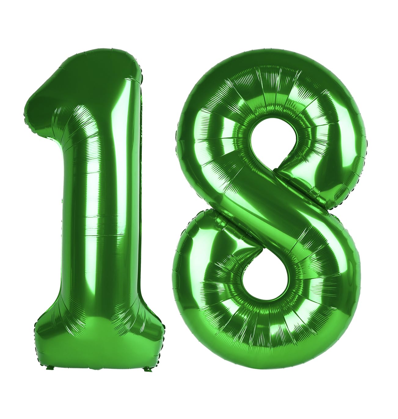 Dark Green Number 18 Balloon 40 Inch, 18th Birthday Party Decorations for Children, Giant 18 Foil Balloon for Party Supplies