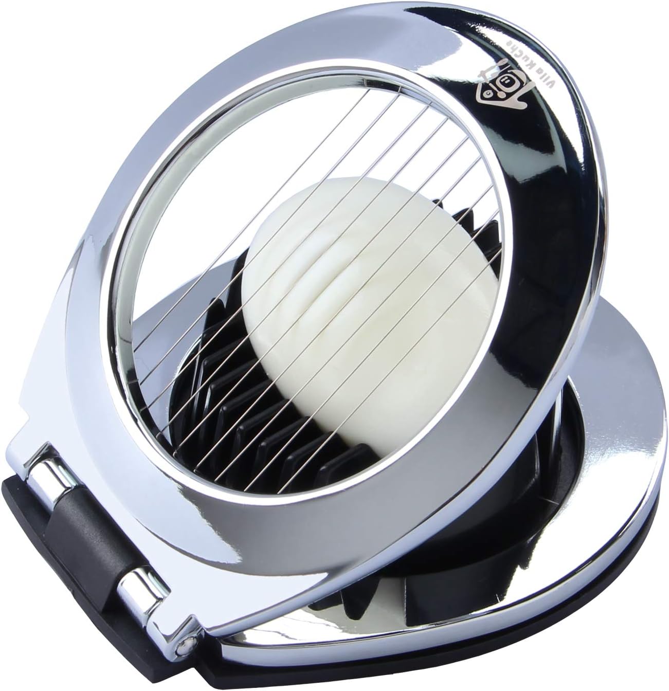 Skiennix Multi-Function Stainless Steel Egg Slicer - Heavy-Duty, Dishwasher Safe Kitchen Tool