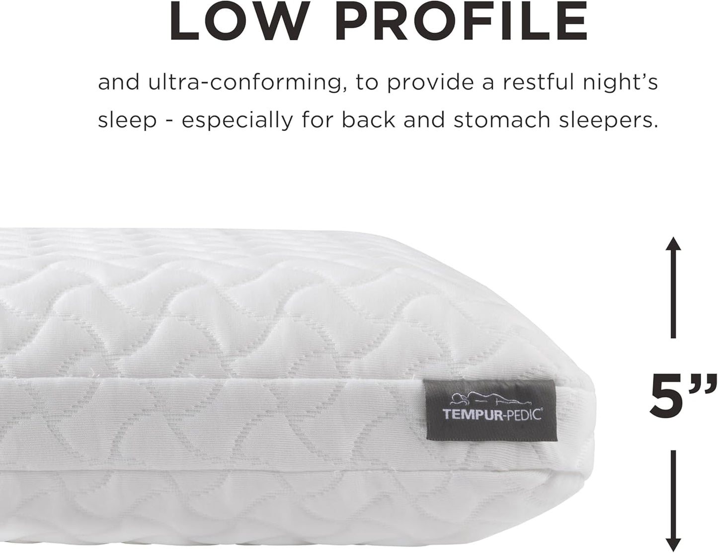 Tempur-Pedic Cloud Pillow - Premium Sleep Comfort | Standard Size, White Color