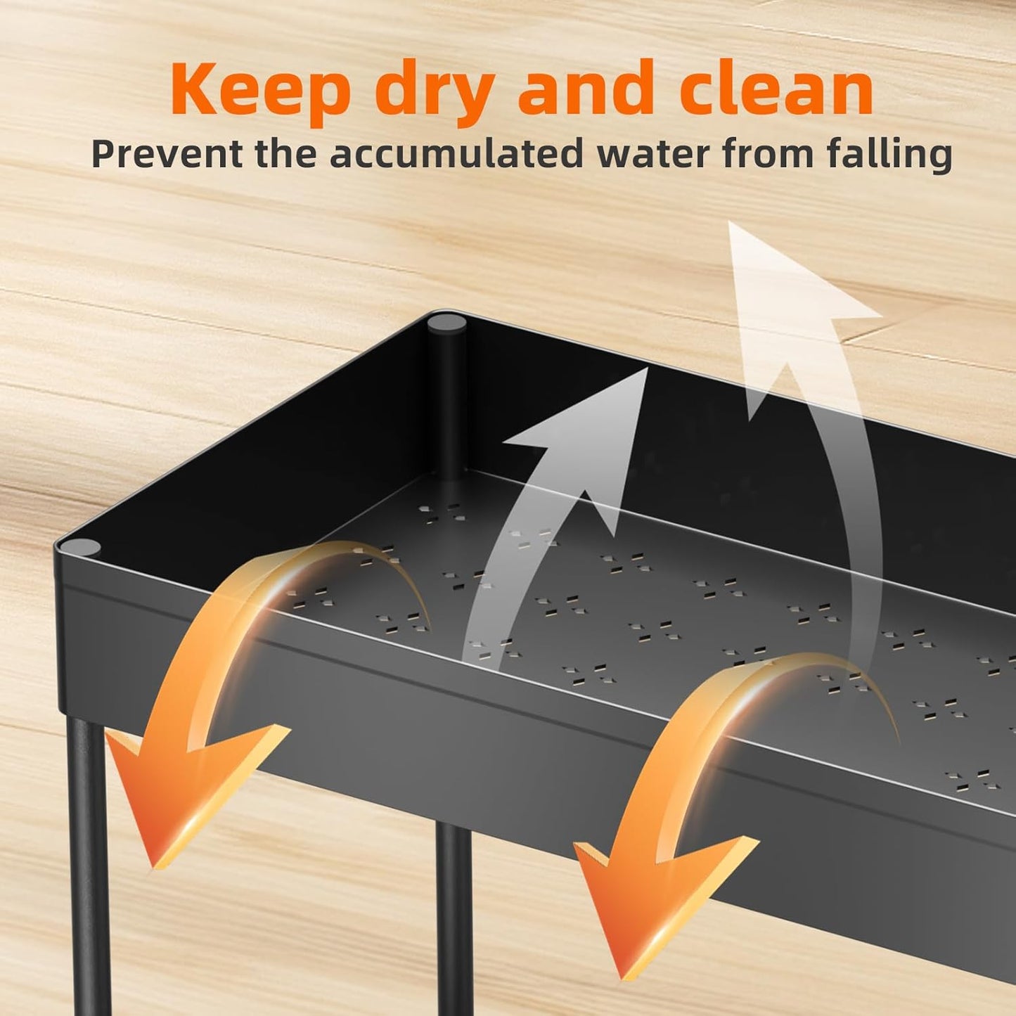 Simple Trending Under Sink Organizer - 2-Pack Pull-Out Sliding Storage Cabinet | 2-Tier Kitchen & Bathroom Organizer in Black