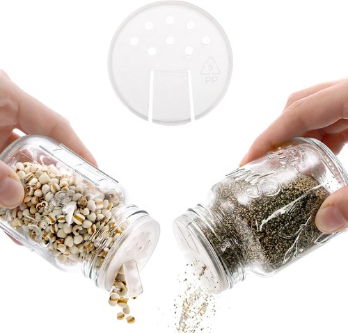 Coloch 30 Pack Glass Mason Spice Jars - 4 Oz with Shaker Lids & Airtight Metal Caps | Perfect for Herbs & Spices
