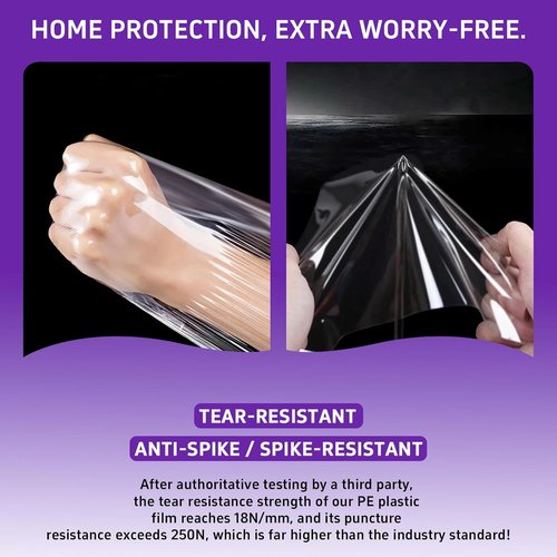 Gooo&Ma Mattress Bag - 6Mil Waterproof Zippered Cover for Moving & Storage | Twin Size, Purple