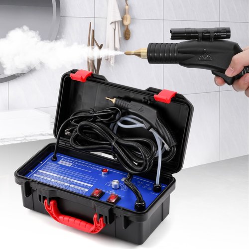 High Pressure Steam Cleaner - 1700W Heavy Duty Portable Steamer for Grout, Tile & Auto | 110V