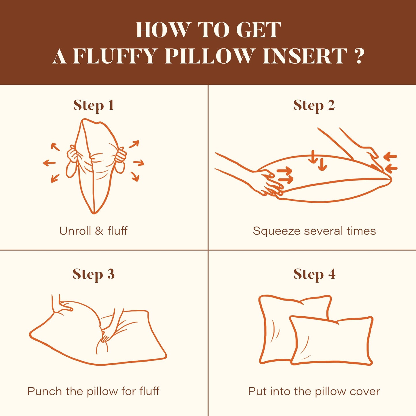 DOWNSTORIA 26x26 Euro Pillow Inserts Pack of 2, Natural Feather Down Pillows with 100% Cotton Cover