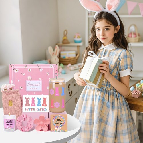 Easter Gifts for Teens Girls, Women, Easter Basket Stuffers for Teen Girls, Easter's Basket Idea for Teens, Bunny Gift for Girl,Easter's Baskets Essentials for Adults
