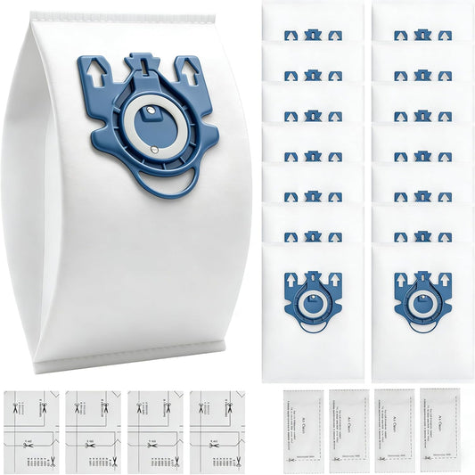 Miele 14 Pack 3D Airclean Vacuum Bags - Compatible with Classic C1, Complete C1, C2, C3 & More
