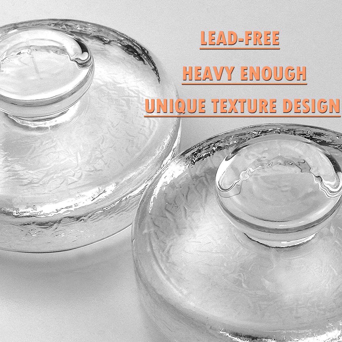 Artcome 5-Pack Glass Fermentation Weights with Easy Grip Handle and Unique Texture Design for Large Wide Mouth Mason Jars