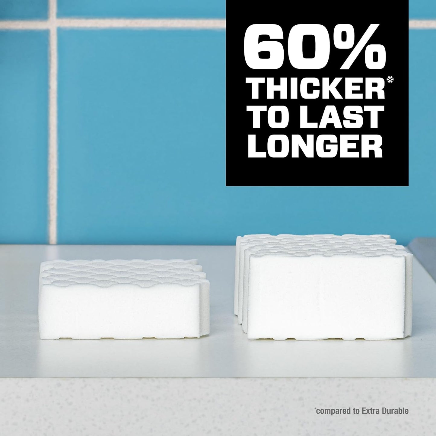 Mr. Clean Magic Eraser - Ultra Thick Multi-Purpose Cleaner Sponge | 1 Count for Effortless Cleaning