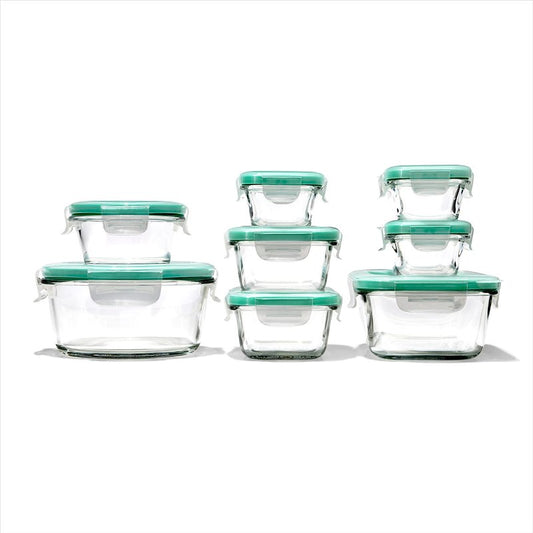 OXO Good Grips 16 Piece Glass Smart Seal Airtight Everyday Container Set